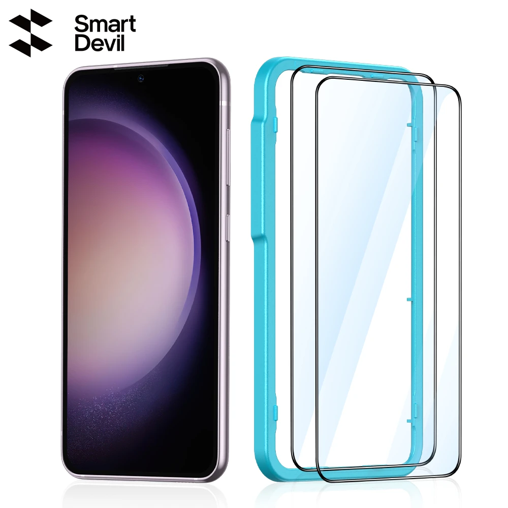 Smartdevil Vetro Temperato Per Samsung Galaxy S23 Plus S22 + A52 5G Screen Protector Hd Full Cover Antigraffio