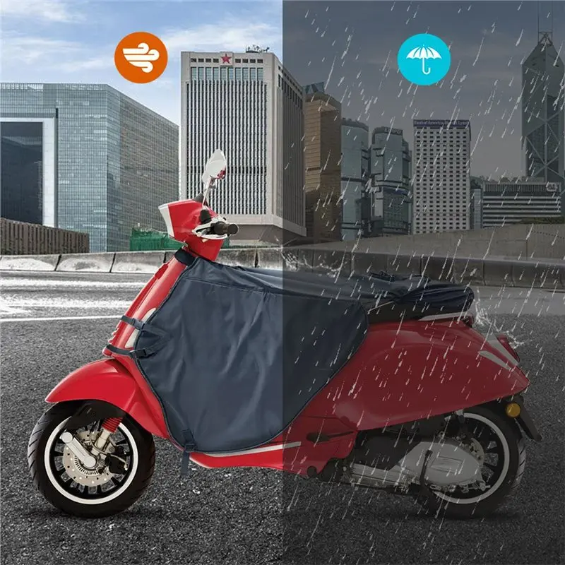 방풍 방풍 쉴드 범용 오토바이 다리 커버 방수 무릎 담요 스쿠터 비 보호 워머-AU62