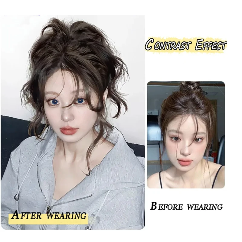 H&STAR 14Inch Synthetic  Curly Wavy Ponytail  Chic Hairpiece with Easy Claw Elegant Style for Women