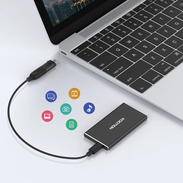 KOOTION – U5OP disque dur externe SSD Portable, USB 500, 3.1 go,  rétractable, pour Windows, Android, Linux, PS4, PS5 - AliExpress