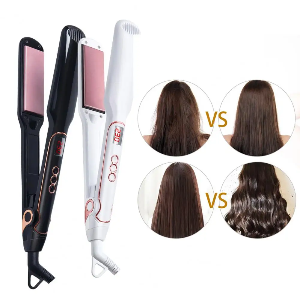 

Infrared Hair Straightener Fast Heating Dual-purpose Beauty Tool Tourmaline Ceramics Wireless Hair Straightener Curler for Women