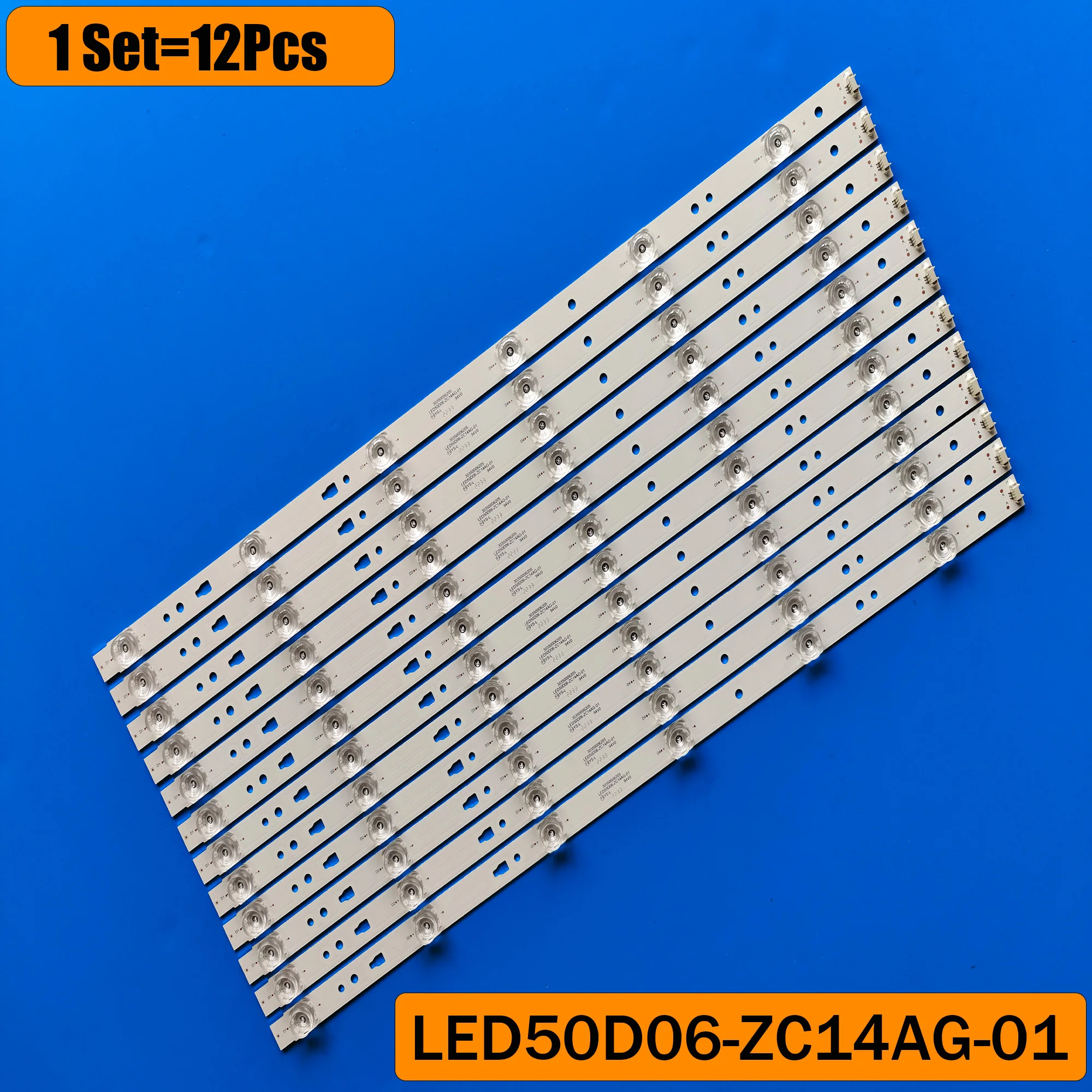 

LED Backlight strip For Haier 50'' TV LE50K5500TF LED50D06-ZC14AG-01 50A6 LE50U51A LED50D6-01(A) 50A6M LE50A7100L V500HJ1-PE8