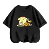 Pom Pom Purin Tshirt Set Kids Cartoon Casual Summer Teen Short-sleeved Girls T-shirt Men Clothes Boys Hello Kitty Clothing 2
