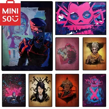 MINISO Jinx Vi Mel Ekko dessin animé 5D bricolage à la main diamant peinture incrustation Kits Art artisanat rond/carré perceuse Rome décoration murale cadeau 1