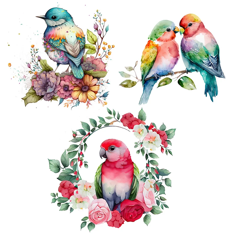 

T772#Colorful Bird Wall Sticker Kids Room Background Home Decoration Mural Living Room Wallpaper Funny Decal