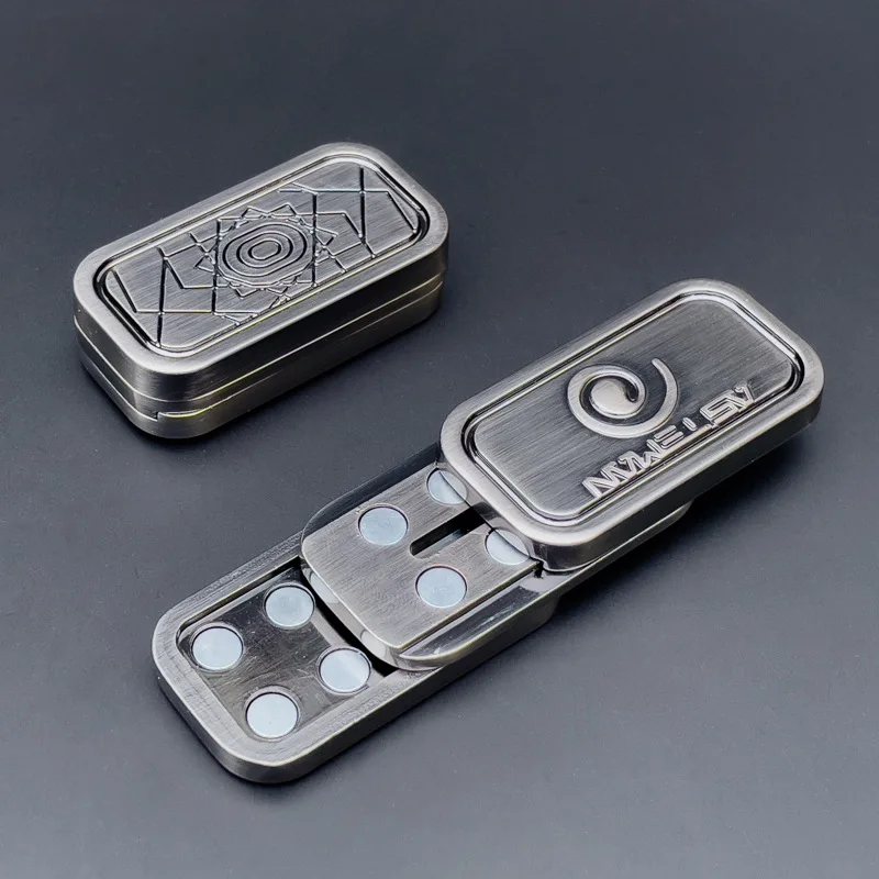 EDC Magnetic Fidget Slider Metal Magnetic Slider Block For Adult ADHD Anxiety Stress Relief Push Fidget Toys Best Gifts