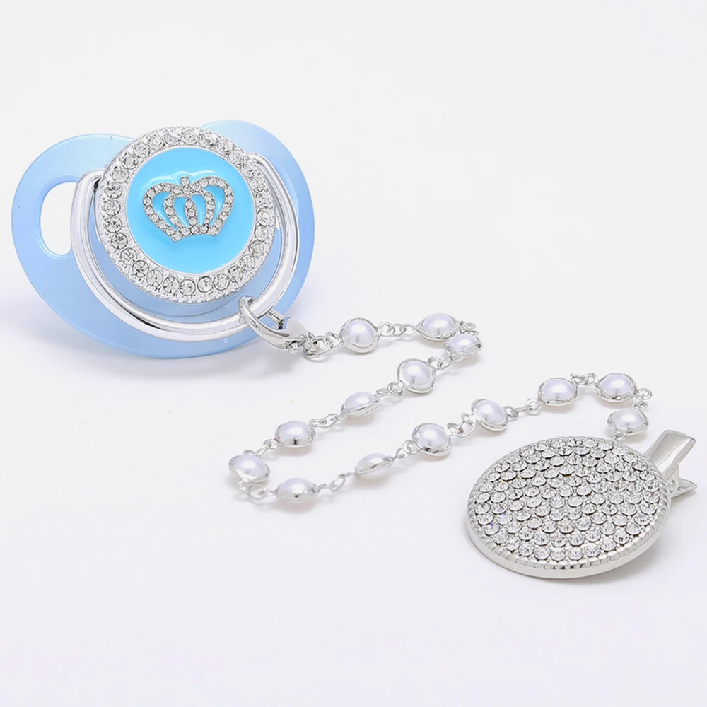 Baby Pacifier Chain Bling Baby Clips Pacifier Bear Pacifier Clip