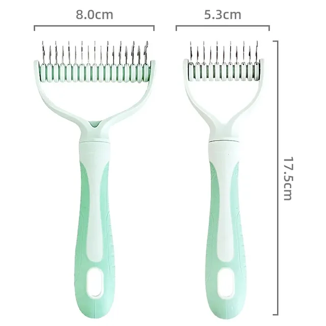 Dog Comb Stainless Steel Dog Brush Double-sided Combs for Cat Hair Knot Opening Pet Hair Remover Pet Grooming Knife Dogs Brush 6
