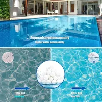 ลูกบอลทำความสะอาดตัวกรองสระว่ายน้ำ ใยกรองน้ำ บำบัดน้ำเสีย ตัวกรองตู้ปลา ลูกบอลใยกรอง 5