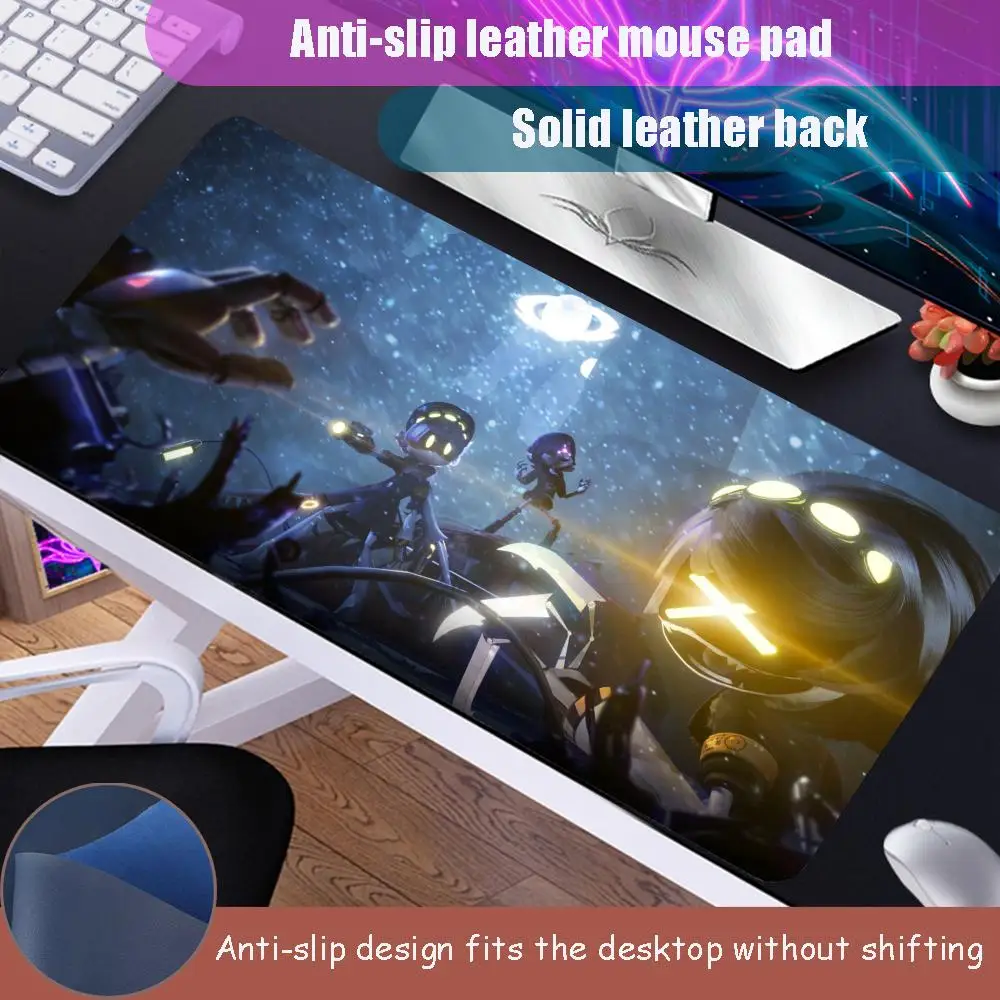 

Fun animation M_murder D_drones desk pad Mouse Pad New pu leather mouse pad waterproof and easy to clean home office desk mouse