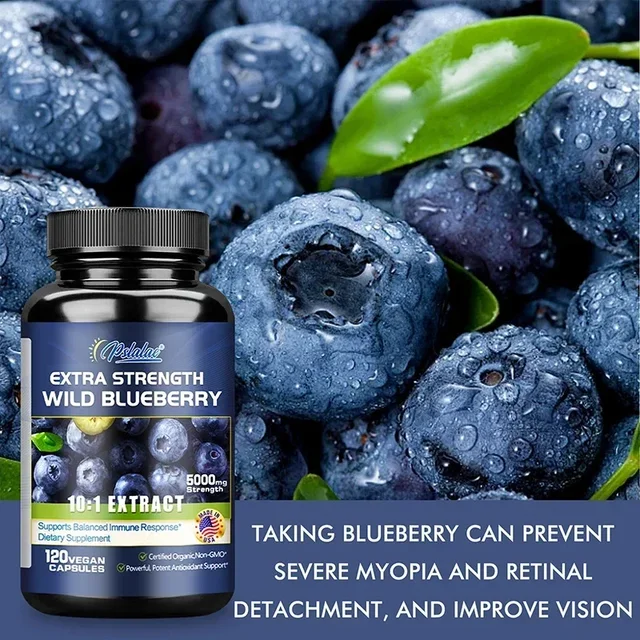 Wild Blueberry - Promotes Brain Health and Cognitive Function, Improves Memory, AntioxidantSupplements 5