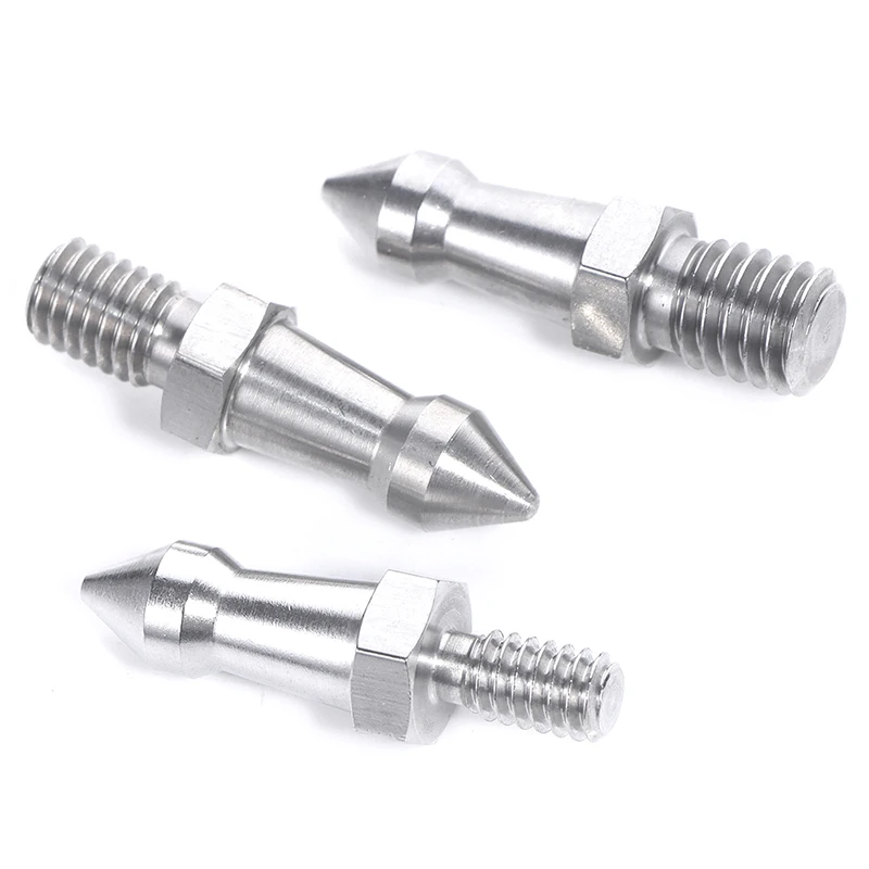 Camera Tripod Stainless Steel Tripod Spike 1/4 3/8 M8 Inch Monopod Feet Screw Fixed