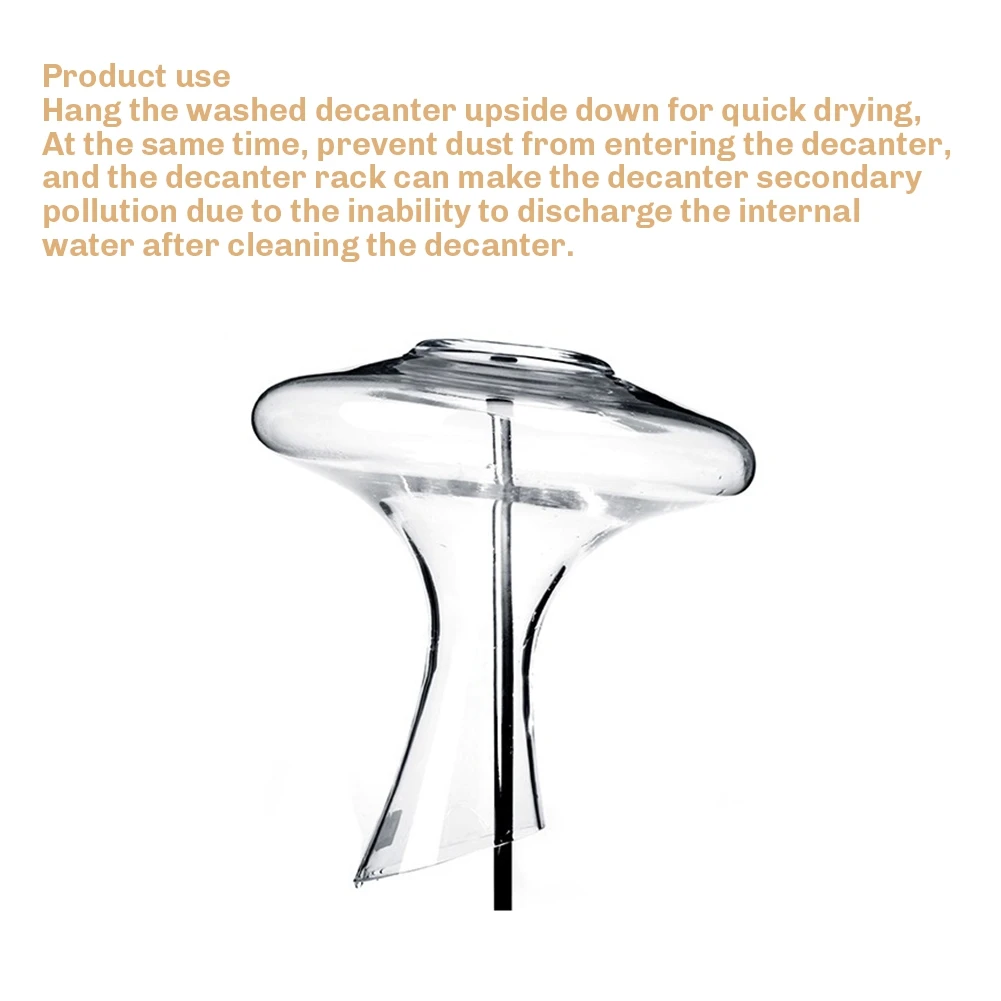 Wine Decanter Drying Rack Drink Glass Quick Dry Shelf Bottle Wine Carafe Drain Rack Holder Carafe Invert