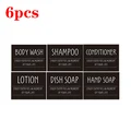 6pcs black label
