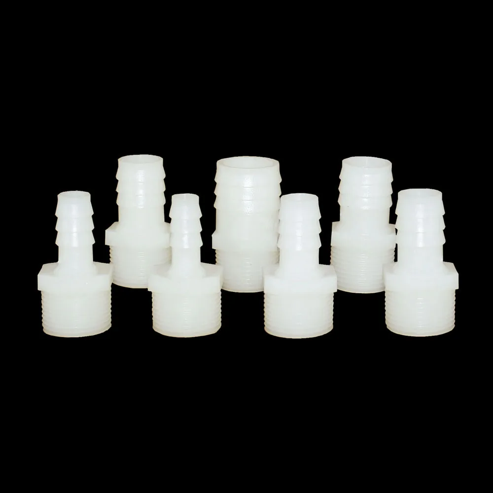 

3/4 Inch Male Thread To 6/8/10/12/14/16mm Hose Connector Barb Plastic Hose Fittings Irrigation System Pipe Coupler