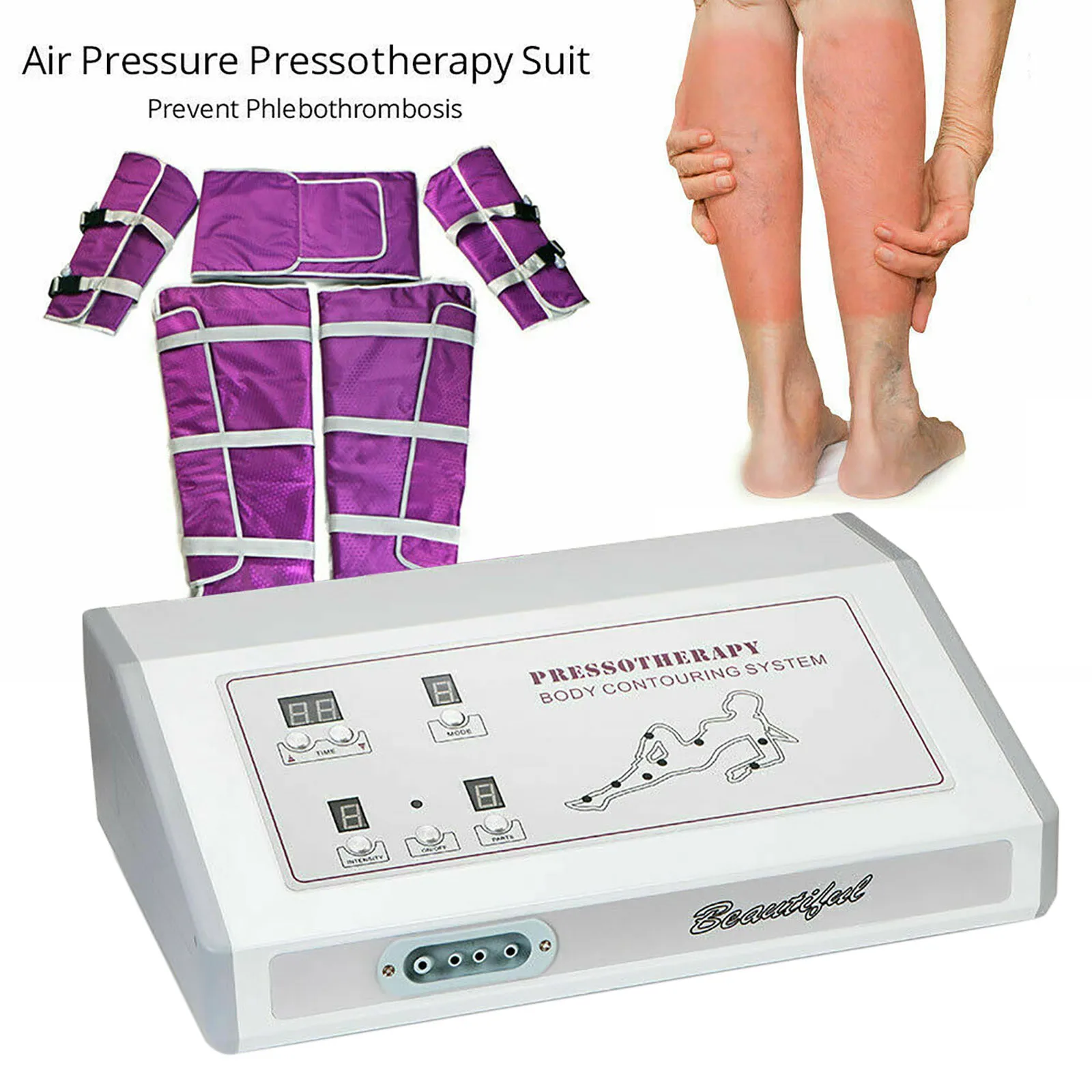Pressotherapy Air Pressure Machine Slimming Suit Body Slimming Beauty Massager Pump Leg Wraps Foot Ankles Socks Detoxification massage tool,muscle massager,foot massage socks