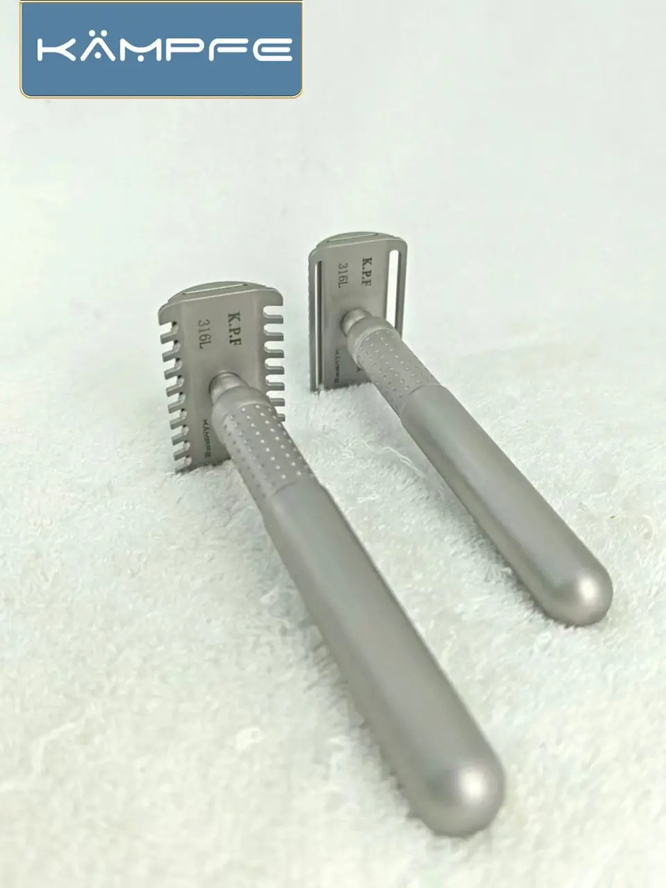 KAMPFE CNC machining Stainless Steel Safety man shaver Blade Shaving Razors with and 5 blades Mans tools