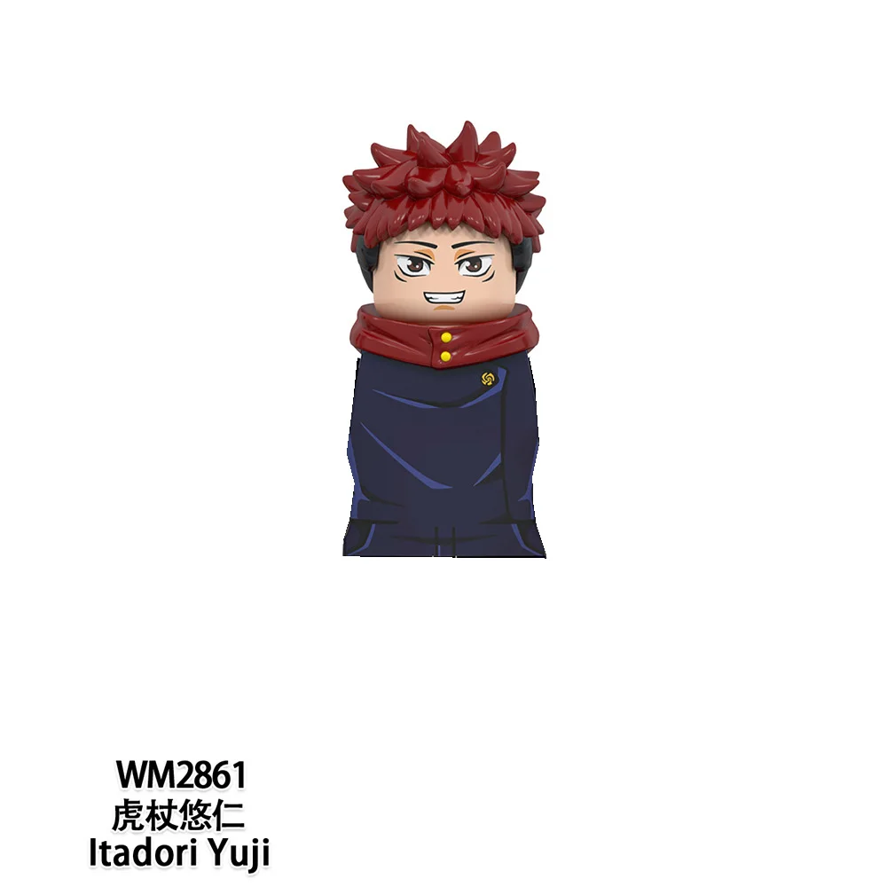 Jujutsu Kaisen Action Figures Building Blocks Dolls Zenin Maki Hakari Kinji Itadorl Yuji Model Toys Ornament Kids Hobbies Gifts