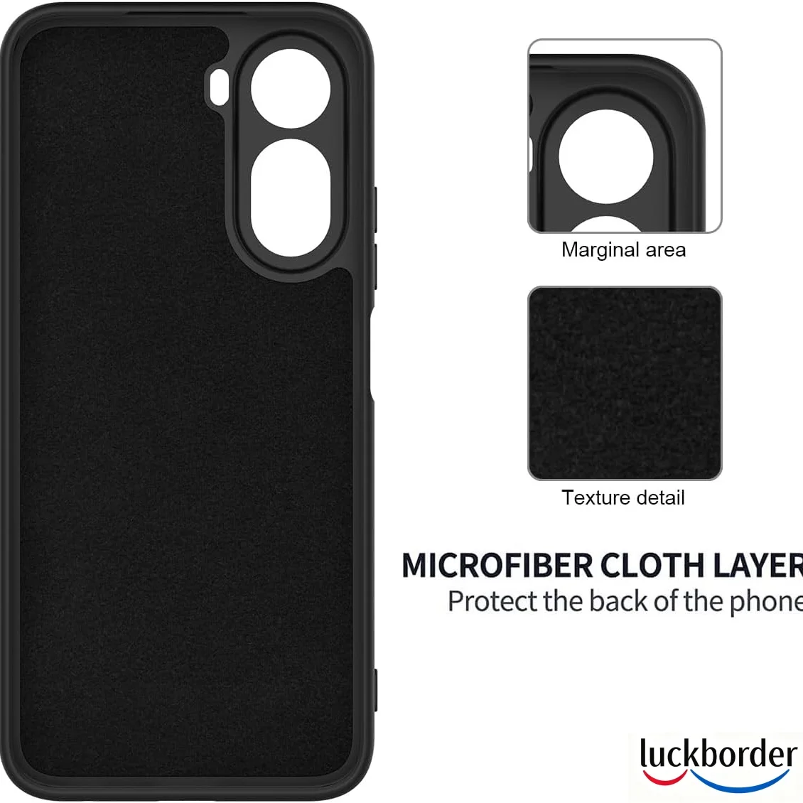 Enhanced Shockproof Phone Case with Lanyard and Microfiber Lining - Slim Design