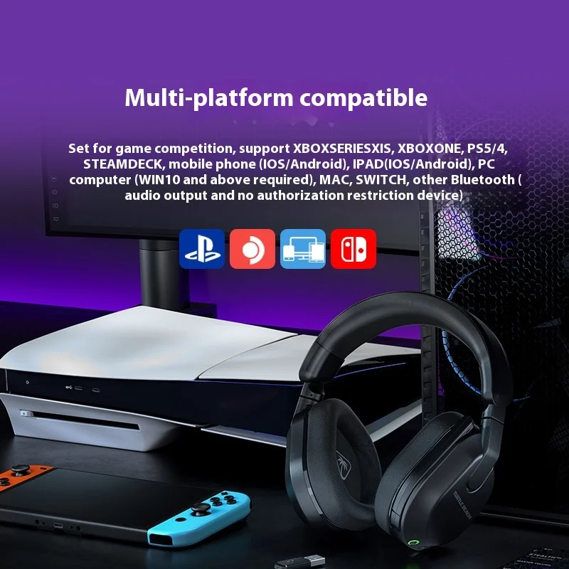 Turtle Beach STEALTH600 Gen2 Gen3 Wireless Gaming Headphones FPS PUBG Lightweight Music Hifi Headset Laptop Valorant