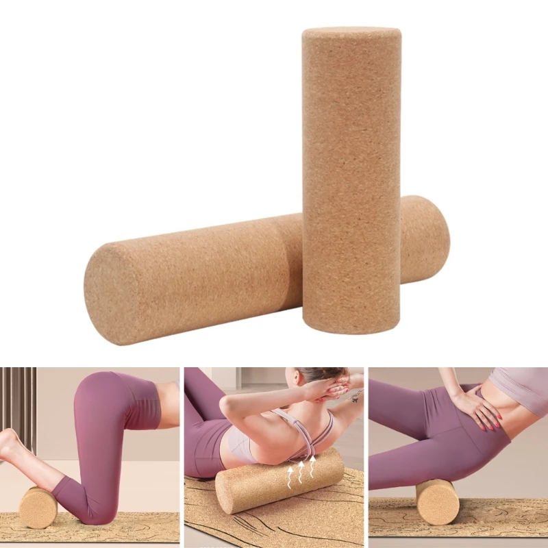 

Fitness Yoga Mat Yoga Blocks Cork Roller Yoga Corks Tube Exercise Muscle Massage Dropship