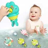 Baby Bath Toys Kids Swimming Pool Clockwork Animals Toys Cute Bathing Frog Children Bathroom Shower Bathtub Water Play Game Toys 1