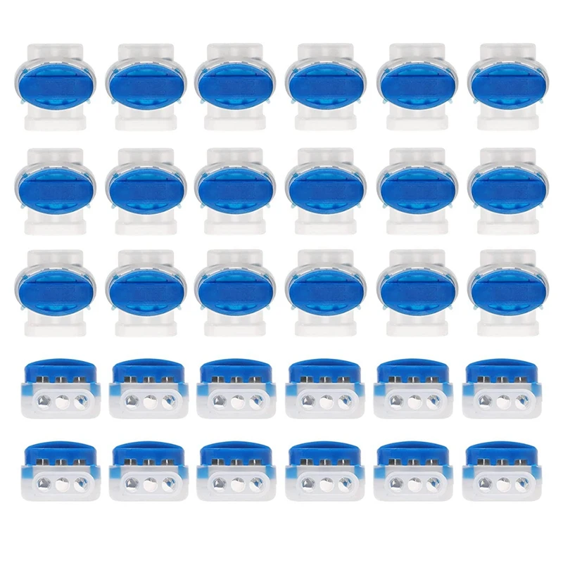 

Electrical IDC 314-Box Self-Stripping Pigtail Wire Connectors For Robotic Lawn Mower 22-14 AWG Cables 30Pcs