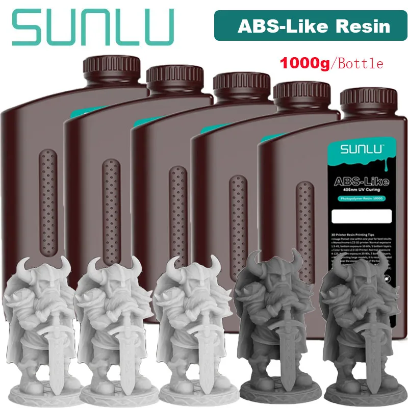 SUNLU Résine Lavage à L'eau ABS 405nm UV Haute Résistance Pour