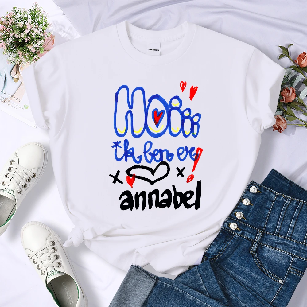 

Kawaii Cartoons Letter Printing Women Tshirt Summer Breathable Crop Top Fashion Cool Streetwear Casual O-Neck Female Tshirts