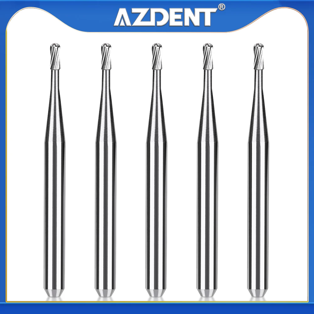 Azdent fg歯科用カーバイドバー、洋ナシ型、高速度鋼、バー、1箱