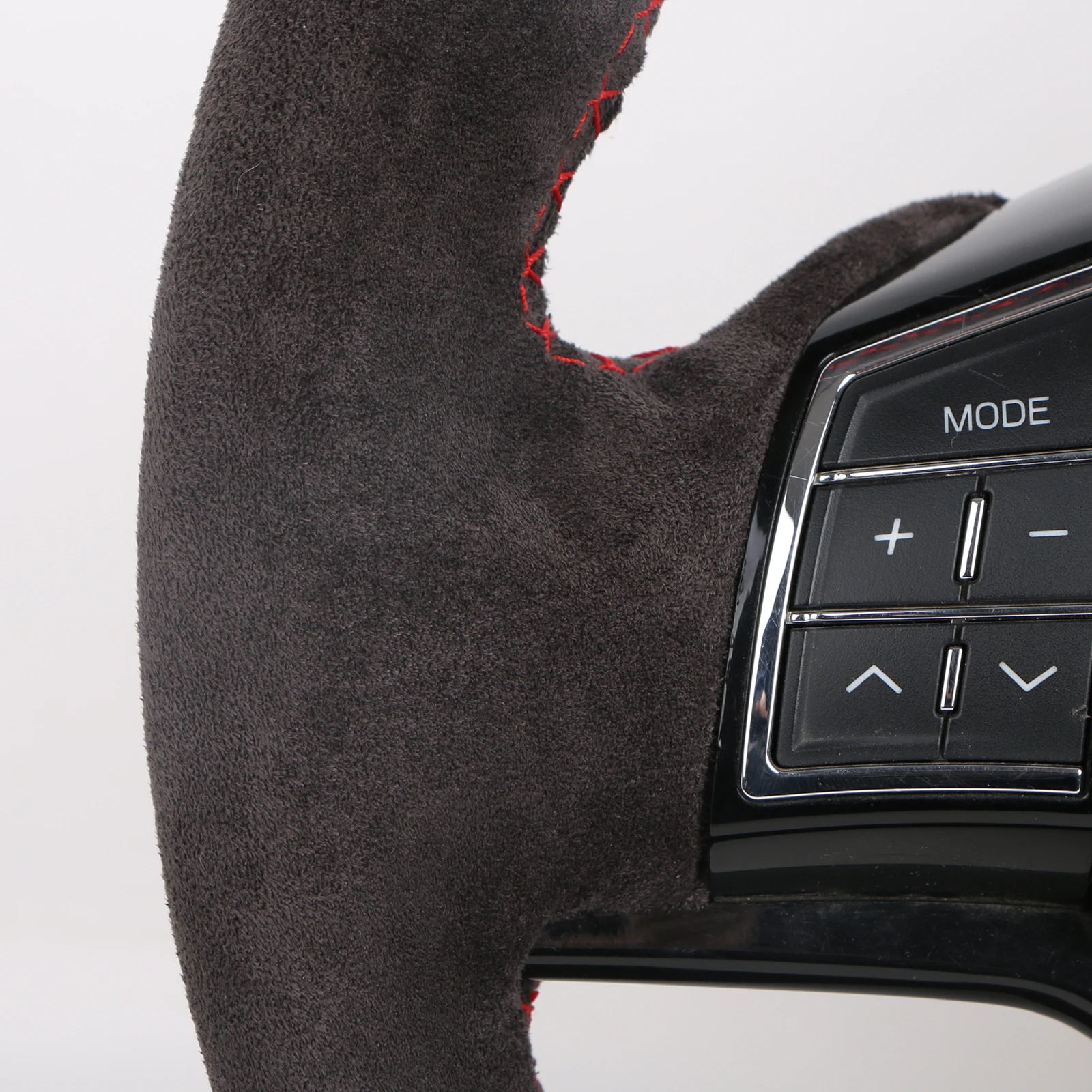 Premium Hand-Sewn Suede Leather Steering Wheel Cover