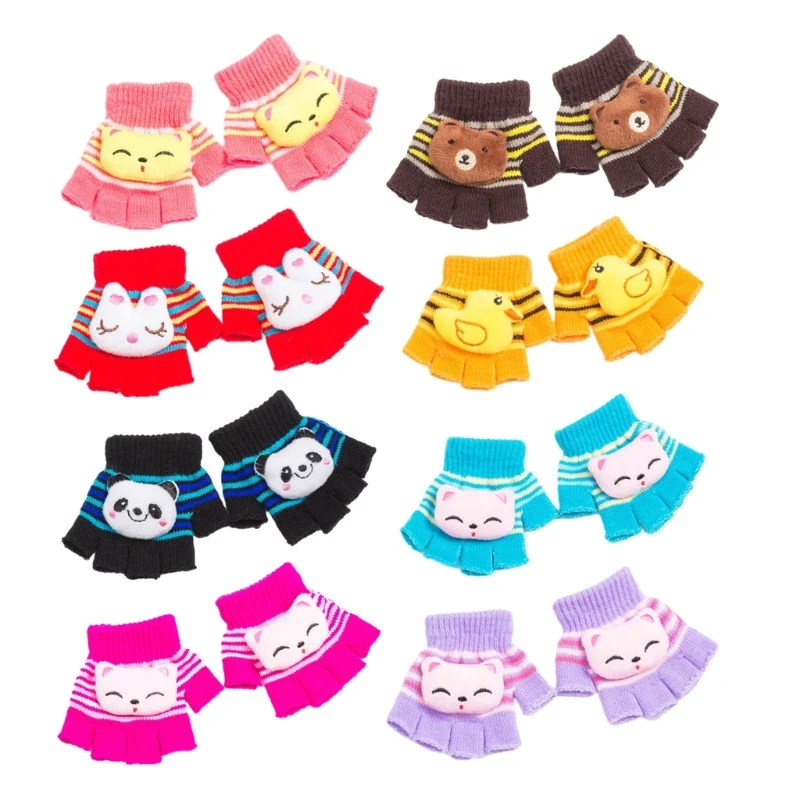 

Universal Gloves Knitted Baby Gloves Toddler Thicken Liner Autumn Winter Gloves