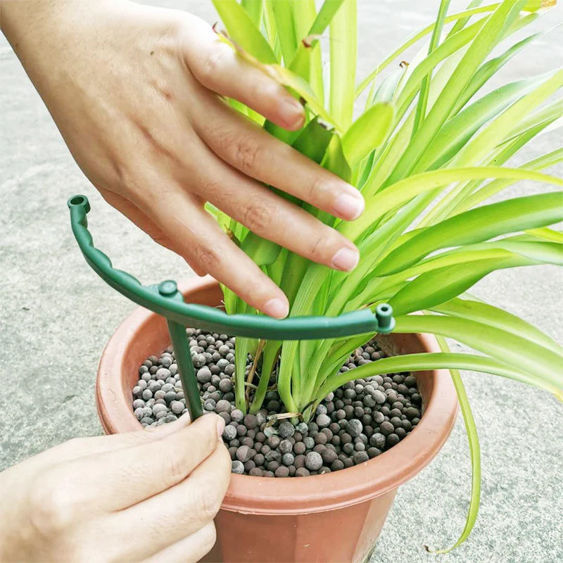 Garden Plant Support Cage & Flower Holder - Plastic Semicircle Gardening Tool