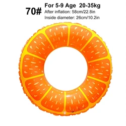 Vibrant Orange Inflatable Pool Float for Adults - Perfect for Beach and Pool Parties (70)