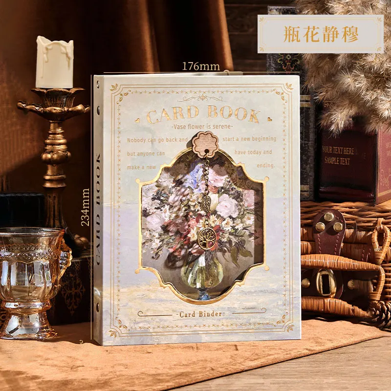 思い出back品(3➕3、６枚セット) Yiwi A5 Vintage hollowed 3D kpop photo album Card Collect