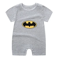 Newborn Baby Clothes Short Sleeve Romper Printed Cartoon Cute Baby Boys One-piece Clothes Toddler Jumpsuit Infantil Costume 1