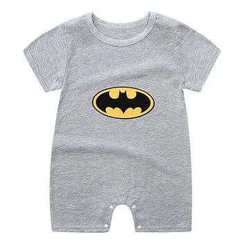 Vestiti per neonati Pagliaccetto a maniche corte Stampato Cartoon Cute Baby Boys Vestiti interi Tuta per bambini Costume infantile 1