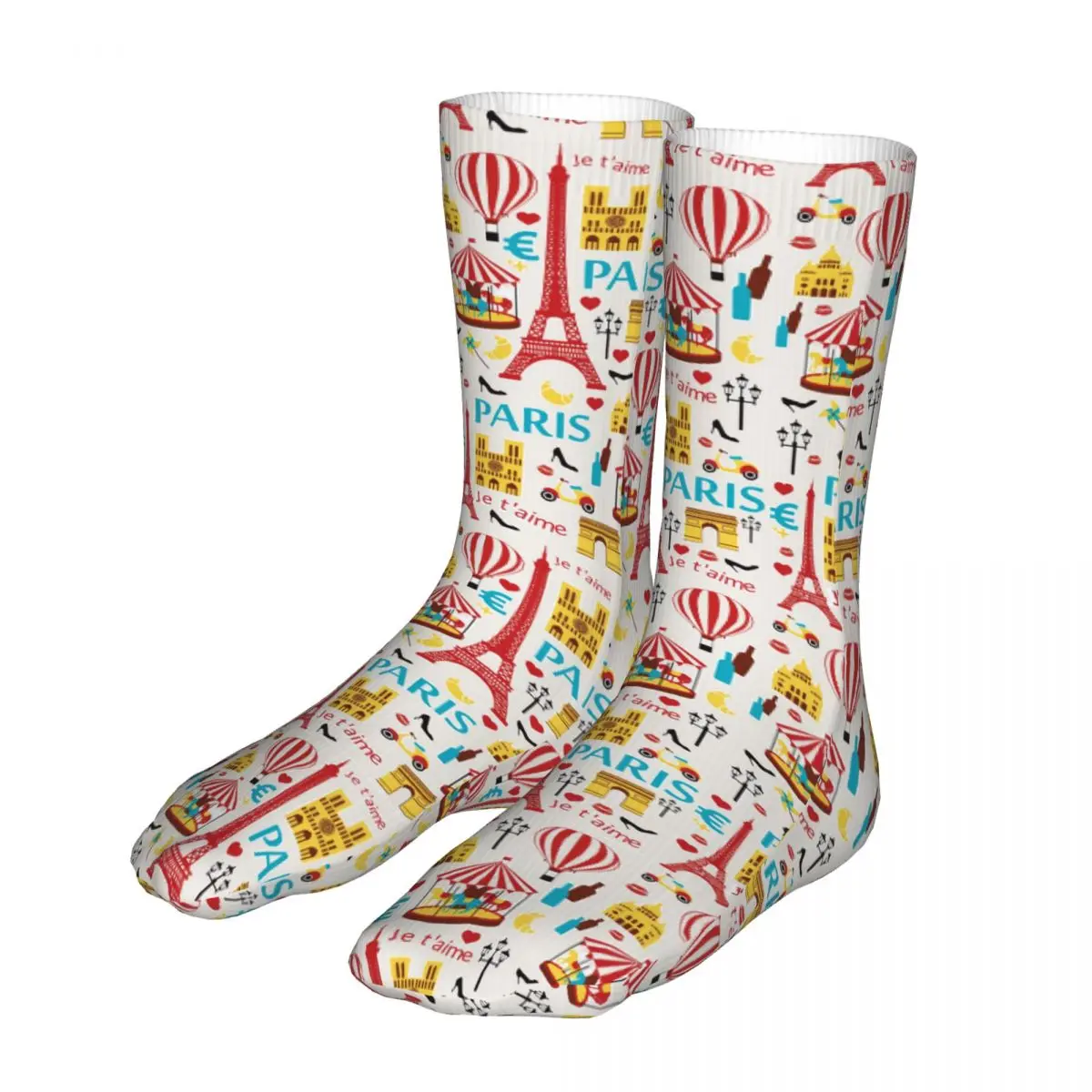 

Female Bike Eiffel Tower Socks Cotton Compression Paris Woman Sock