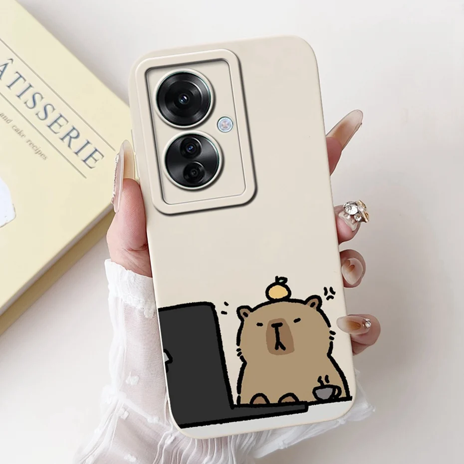 Stylish Painted Soft Silicone Back Cover - Lens Protective Case