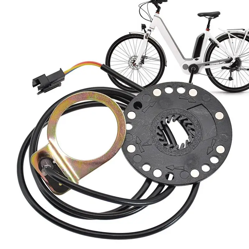

Electric Bicycle Pedal Assist Sensor Universal E Bike Speed Sensor Bike Power Pedal Assist Sensor For Outdoor Riding Black