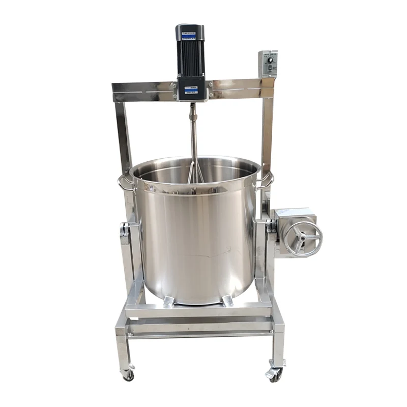 Stainless Steel Full-Automatic Electric Steam Heating Cooking Pot Stirrer  Mixer Sauce Electric Automatic Cooking Pot - China Cooking Mixer,  Industrial Cooking Mixer