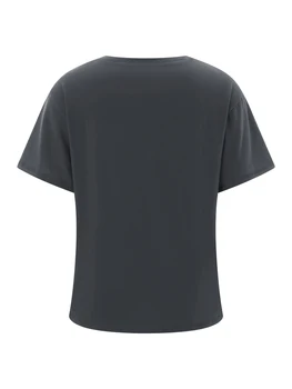 Women's Loose Gothic Tops Retro Graphic Print Short Sleeve Round-Neck Grunge Shirts for Summer Spring 2