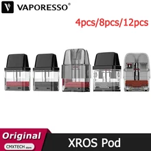 4 sztuk-12 sztuk Vaporesso XROS Pod wkład 3ML 0 7ohm i 2ML 0 8ohm 1 0ohm 1 2ohm 0 6ohm dla XROS 2 xros Mini XROS Nano XROS 3 Mini tanie tanio CN (pochodzenie) Vaporesso XROS Pod Cartridge XROS XROS mini XROS 2 XROS Nano XROS 3 XROS 3 Mini Wymienny Z tworzywa sztucznego