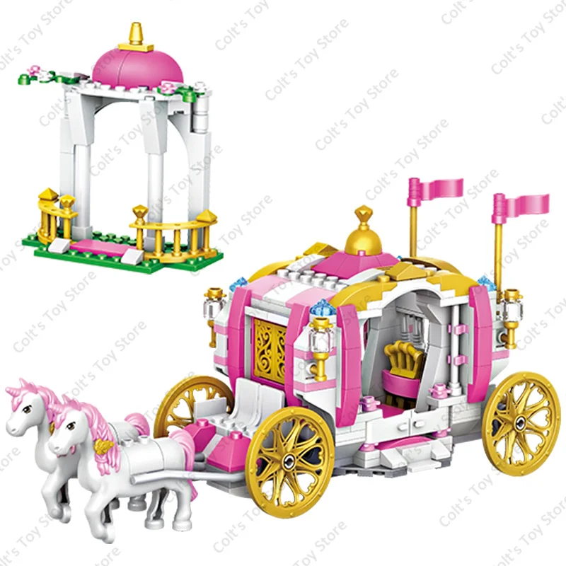 Castello Delle Principesse In Blocchi Da Costruzione – 1000 Pezzi Con Carrozza E Stanze Giocattolo, Regalo Per Bambine Natale Compleanno