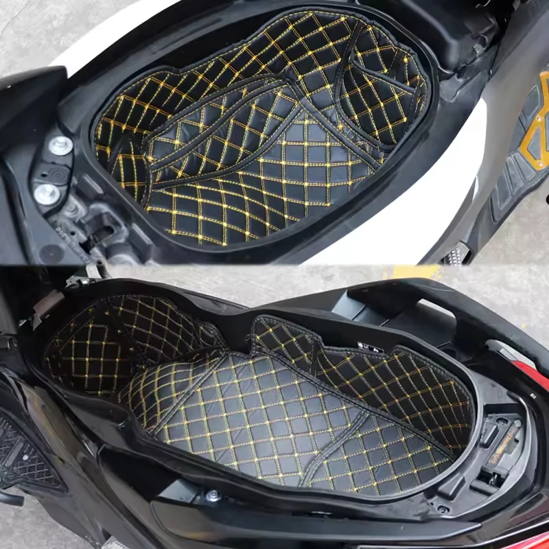 Motorcycle Rear Trunk Protector Liner Compartment Pad For Yamaha XMAX 250 X MAX XMAX250 XMAX300 Seat Storage Box Mat