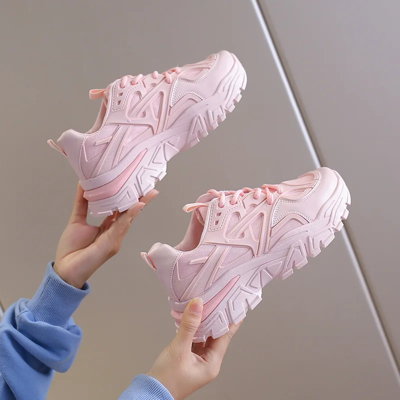 

Женские массивные кроссовки, толстая подошва, платформа, сетчатая подошва, Повседневная Удобная обувь, бежевые, Вулканизированная подошва, для бега, прогулок