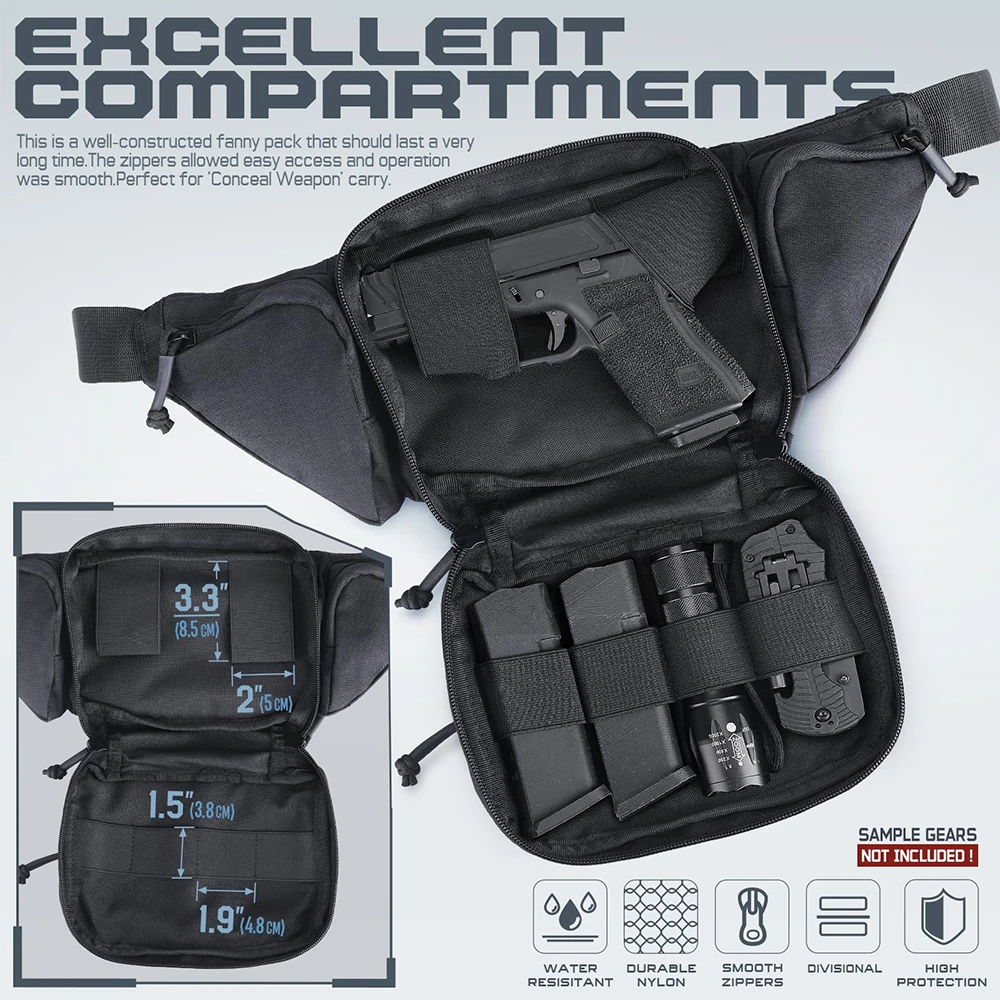 รูปสินค้า กระเป๋าคาดเอว EDC สำหรับแคมป์ปิ้งและกิจกรรมกลางแจ้ง