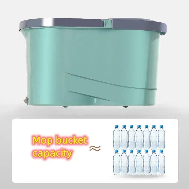 Asciugamani Mop Magic Wood Con Pavimento Senza Casa Secchio Automatico Per La Pulizia Della Centrifuga In Microfibra