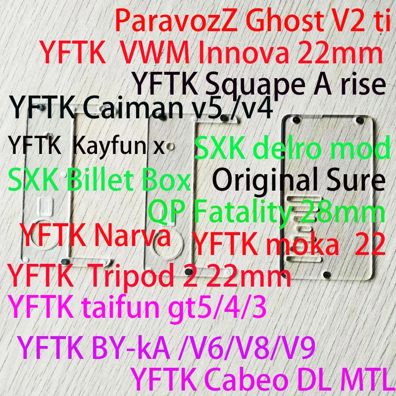 YFTK BY-kA V8 v6 Hellfire Maverick skyline r Caiman Menelaus 415 S61 V2 Skyfall solo dvarw mtl evl tank kit battery accessories