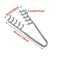 Peignes à racines moelleuses, faciles à nettoyer, outil de soins capillaires léger, volumateur bouclé, peigne de naissance des cheveux Portable 6